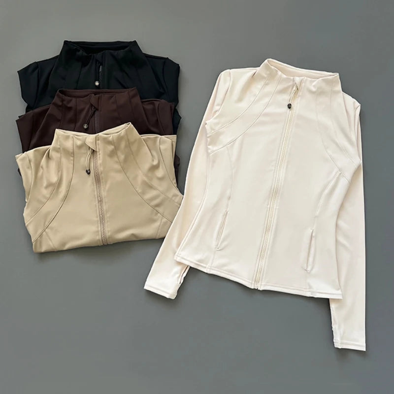 Veste de Yoga Slim Fit – Confort & Liberté de Mouvement