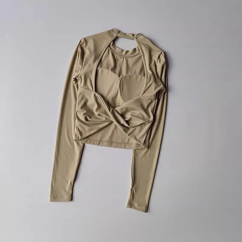 Haut de Yoga Manches Longues Sculptant